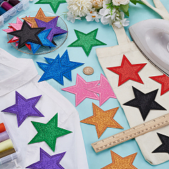 28 шт. 7 цвета полиэстер компьютеризированная вышивка ткань утюг на / пришить патчи&nbsp;PATC-FG0003-19