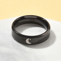 201 перстень из нержавеющей стали для женщин&nbsp;RJEW-Z092-01EB-02