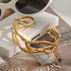 Полые браслеты-манжеты из нержавеющей стали 304 для женщин&nbsp;FS-WG2A1E7-01