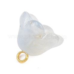 12 шт. 12-цветный прозрачный стеклянный брелок&nbsp;PALLOY-JF04460