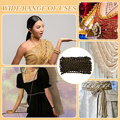 15 ярд полиэстерового кружева для отделки шитья&nbsp;OCOR-WH0070-174