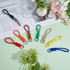 8 шт. 8 стиля полиэстеровый трикотажный ремешок для запястья&nbsp;AJEW-ME0002-53