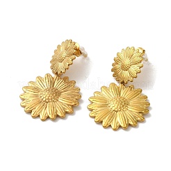 304 серьга-гвоздик из нержавеющей стали&nbsp;EJEW-Z045-05G