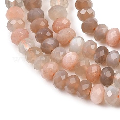 Нити из натуральных бусин из нескольких лунных камней&nbsp;G-C259-A44-5x8mm