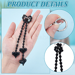 1 шт. подвеска в виде сердца из смолы&nbsp;HJEW-NB0002-21