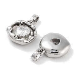 Латунные микро проложить кубического циркония подвески&nbsp;KK-C051-40P-02