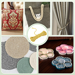 20 ярд двухслойного витого шнура из полиэстера&nbsp;OCOR-WH0086-99A-01