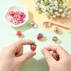 15шт 7 стиля прозрачные акриловые бусины&nbsp;TACR-YW0003-31