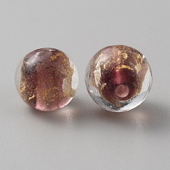 Бусины ручной работы бусины золотого песка&nbsp;LAMP-WH0011-03B-04