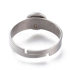 Не тускнеющие регулируемые кольца для пальцев из нержавеющей стали 304&nbsp;X-STAS-F149-18P-F