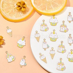 40шт 4 стиля подвески из сплава с эмалью&nbsp;ENAM-CJ0003-18