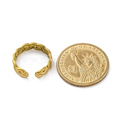 Открытые манжеты-кольца из нержавеющей стали 304 для женщин&nbsp;RJEW-M019-23G