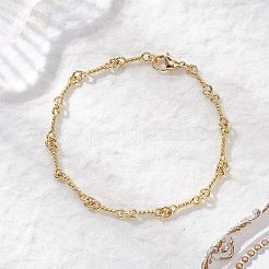 Браслеты из латунных звеньев для женщин&nbsp;BJEW-JB12574
