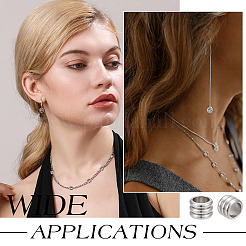 120 шт. 202 бусины из нержавеющей стали&nbsp;STAS-ME0002-49