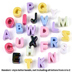 50шт УФ-покрытие непрозрачные акриловые бусины&nbsp;TACR-SP0001-38