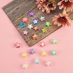 250шт 10 цвета экологически чистые прозрачные акриловые бусины&nbsp;TACR-CJ0001-21