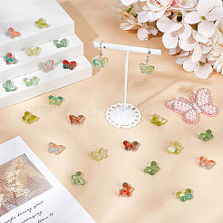 110шт 5 цвета прозрачные стеклянные бусины&nbsp;GLAA-AR0001-76