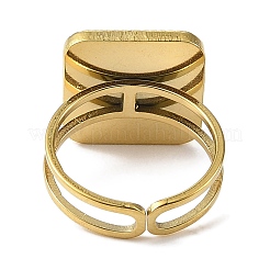 Кольца-манжеты из нержавеющей стали 304 с эмалью для женщин&nbsp;RJEW-F166-36G-01