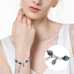 8 шт. 2 цвета 925 бусины-обжимки из стерлингового серебра&nbsp;STER-ME0001-31