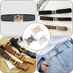 6 комплект двухцветных пряжек из цинкового сплава с боковым креплением FIND-BC0002-43