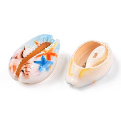 Набивные бусины из раковин каури&nbsp;SSHEL-ZX006-05A