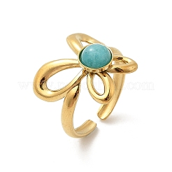 Кольца из натурального драгоценного камня&nbsp;RJEW-K290-12G