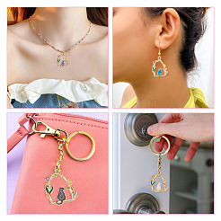 16шт 4 цвета сплава эмалевые подвески&nbsp;ENAM-TA0002-44