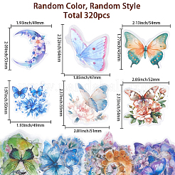 120шт 20 стиля домашних животных клей водонепроницаемый набор наклеек&nbsp;STIC-SP0001-13