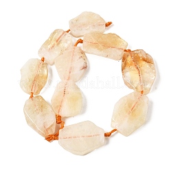 Природный цитрин бисер нитей&nbsp;G-E401-H04