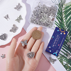 80 шт. 10 стиля подвески из сплава в тибетском стиле&nbsp;TIBEP-SC0002-54