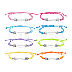 8 шт. браслеты из стеклянных бутылок 8 цветов&nbsp;BJEW-PH01954