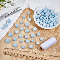 72 шт. 3 стиля пуговицы из ткани с алюминиевой ножкой и тремя отверстиями&nbsp;DIY-NB0014-75A