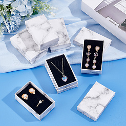 Картонные коробки для хранения бумаги с мраморным принтом&nbsp;LS-CON-WH0089-38