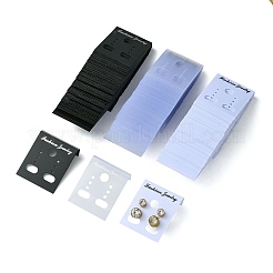 180 шт. 3 стиля прямоугольных пластиковых карточек для демонстрации сережек EDIS-FS0001-01D