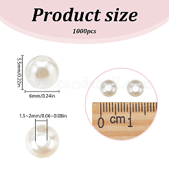 Имитация жемчуга акриловые&nbsp;OACR-SP0001-23A-01