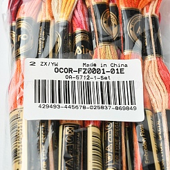 6-слойная полиэфирная нить для вышивания&nbsp;OCOR-FZ0001-01E