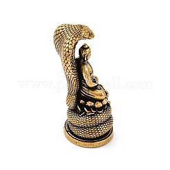 Латунная статуя Будды с декором в виде змеи&nbsp;KK-D370-02AG