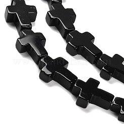 Бусины из натурального черного агата (окрашенные и нагретые)&nbsp;G-I337-A03-02