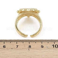 Латунные открытые манжеты для женщин&nbsp;LS-RJEW-K308-04A-G