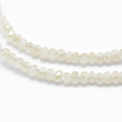 Стеклянные бусины с гальваническим покрытием &nbsp;X-EGLA-J144-HR-C02