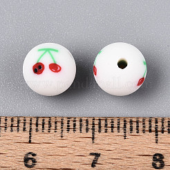 Бусины из полимерной глины ручной работы на фруктовой тематике&nbsp;CLAY-T022-04A