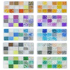 Наборы для самостоятельного изготовления сережек из стеклянных бусин&nbsp;DIY-YW0011-24