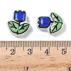 Прозрачные стеклянные эмалевые бусины&nbsp;LAMP-C023-01B