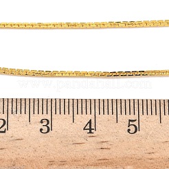 Ожерелья из латунной цепочки «Бостон» толщиной 1 мм&nbsp;NJEW-Z097-02G