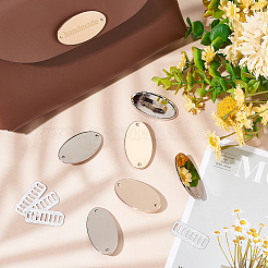 16 комплект 2-х цветных декоративных застежек из цинкового сплава для сумок&nbsp;FIND-WR0008-34