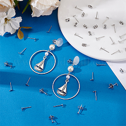 200 шт. фурнитура для сережек-гвоздиков из нержавеющей стали 304&nbsp;STAS-UN0063-93