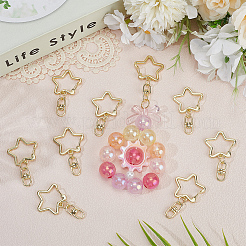 20 шт. застежки для брелка из цинкового сплава&nbsp;FIND-SP0004-20LG