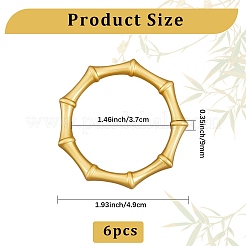 6 шт. Кольца для салфеток из сплава&nbsp;AJEW-CP0009-05G