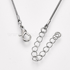 Латунные квадратные ожерелья в виде змей&nbsp;MAK-T006-10A-B