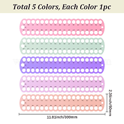 5шт. 5-х цветный пластиковый держатель ниток для вышивки крестом&nbsp;SENE-CY0001-06